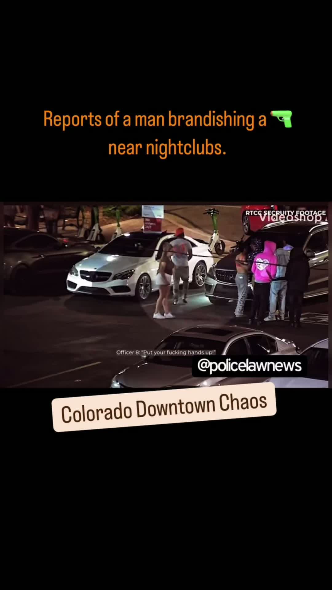 cover for Colorado Springs, CO🗻•Reports of a man brandishing a 🔫 near nightclubs. •Officers attempted contact w/ the suspect ➡️ he ran & reached into his waistband. •Cop fired 🔫 - fatally striking him 🎯•Suspect had 2 Glocks on him.*Merely reaching for the 🔫 is enough✅ Police.Law.Necaughtoncamera calawenforcement #lawen