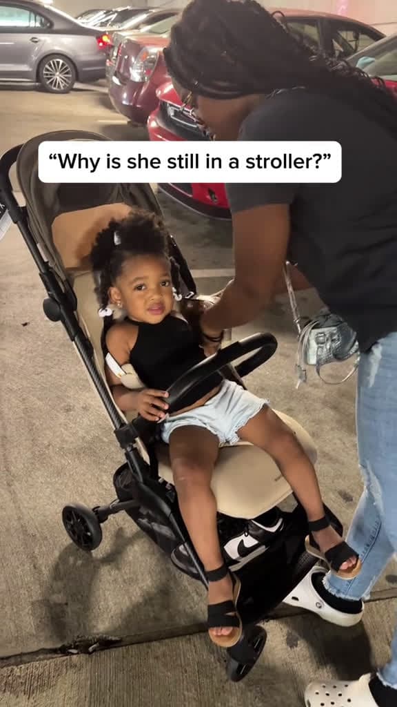 cover for People often ask. Why is she still in a stroller She s only 1 and I like to take my family 15615 #us