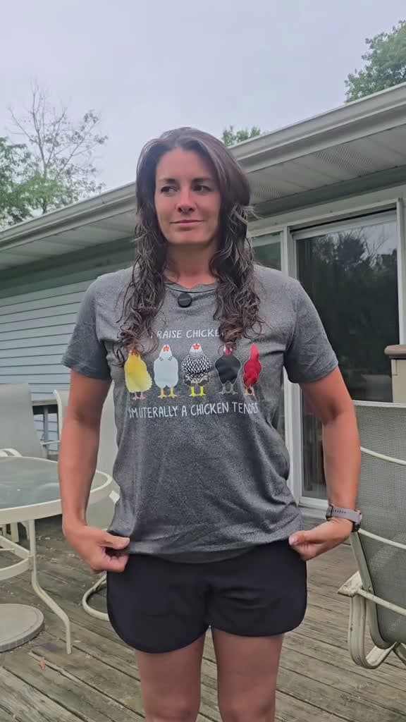 cover for Farm fun t-shirt find!  This t-shirt is super cute, comfortable and soft. I would say it fits true to size, I am wearing a medium. For size reference I am 5'4" and around 140lbs.  Grab one for yourself and all your fellow chick...