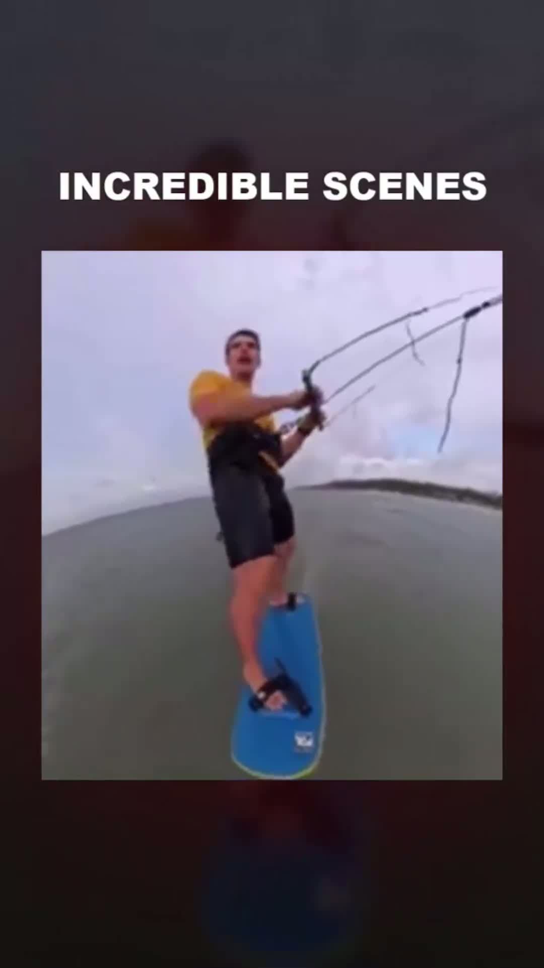 cover for incredible scenes Kite Surfer Rescue...