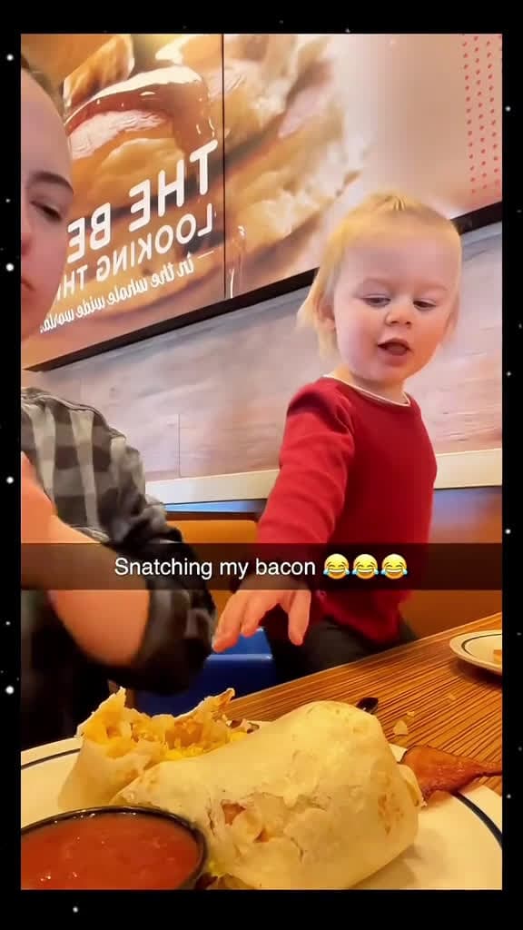 cover for Snatching my bacon #FunniestVideoOnMyPhone