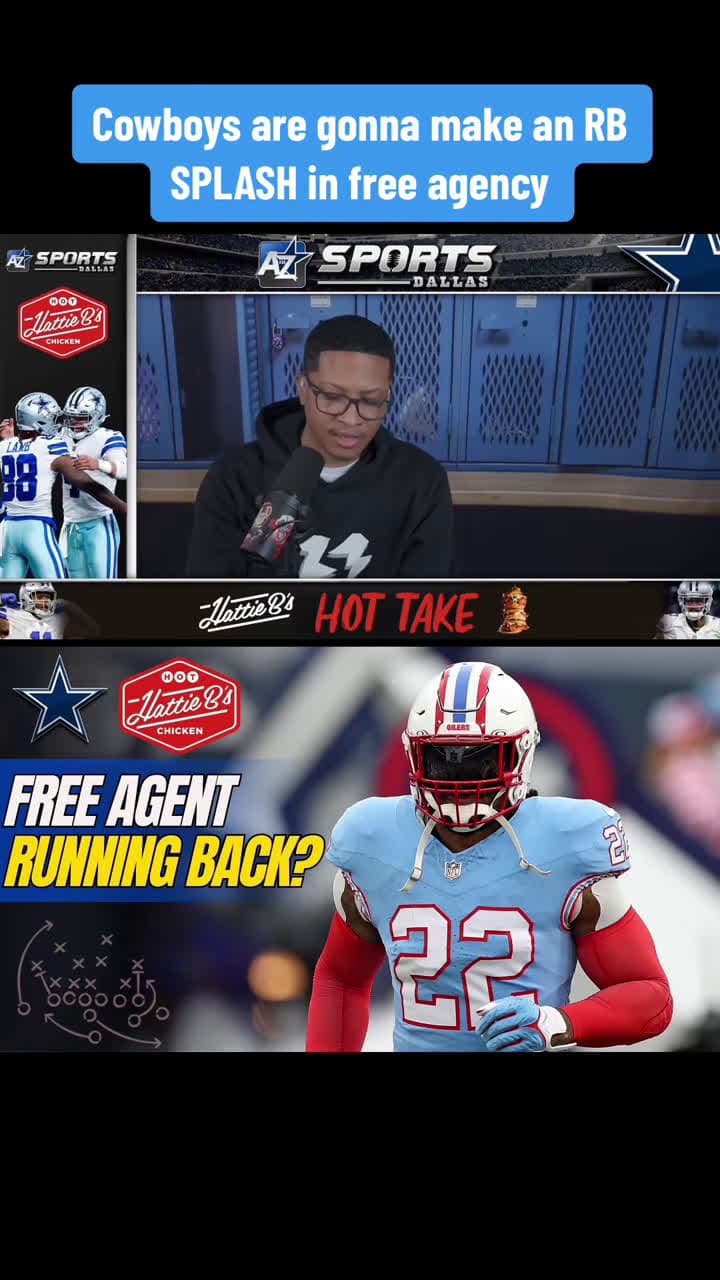 cover for The Cowboys could make a splash in free agency—could Derrick Henry be headed to Dallas? 👀 #Cowboys #DallasCowboys #DerrickHenry #NFL