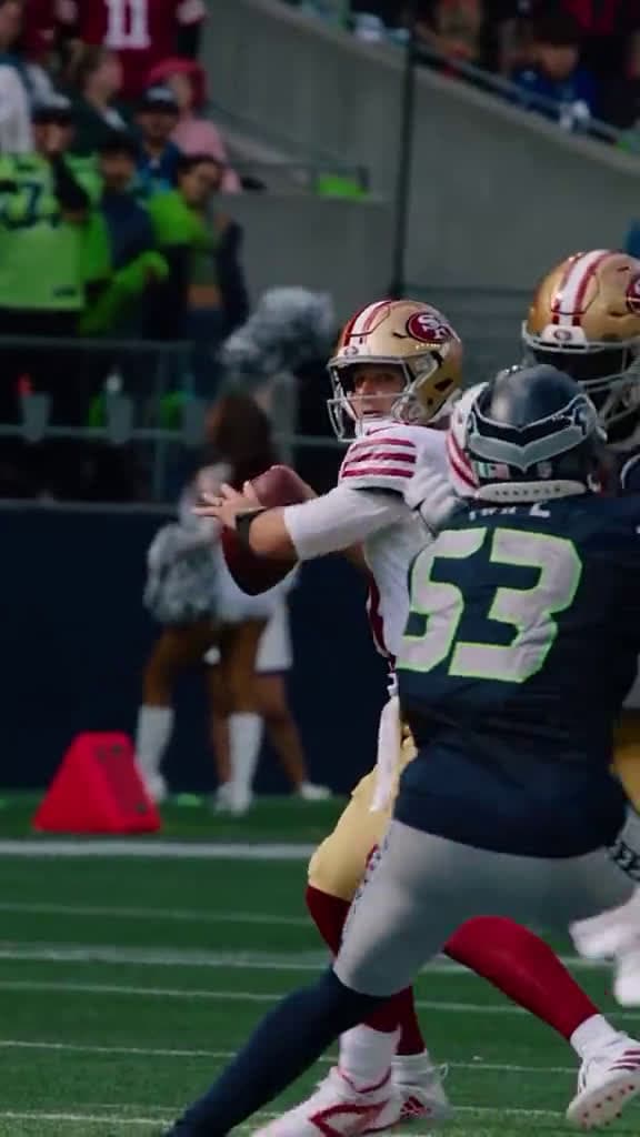 cover for Brock Purdy’s pinpoint throw to Ricky Pearsall in slow-mo 🎯 #49ers #BrockPurdy #RickyPearsall