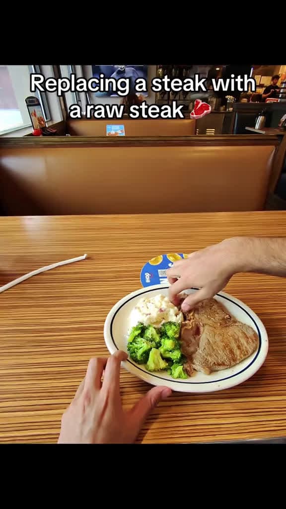 cover for Funniest steak video yet fyp troll 09517 #shortvideos