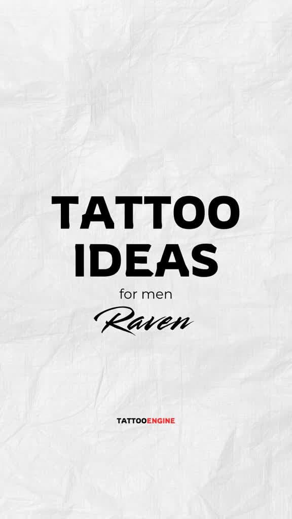 cover for Bold raven tattoos for men - fierce ink ideas you will love 🖤 #raventattoo #tattoodesign #tattooideas #mentattoo
