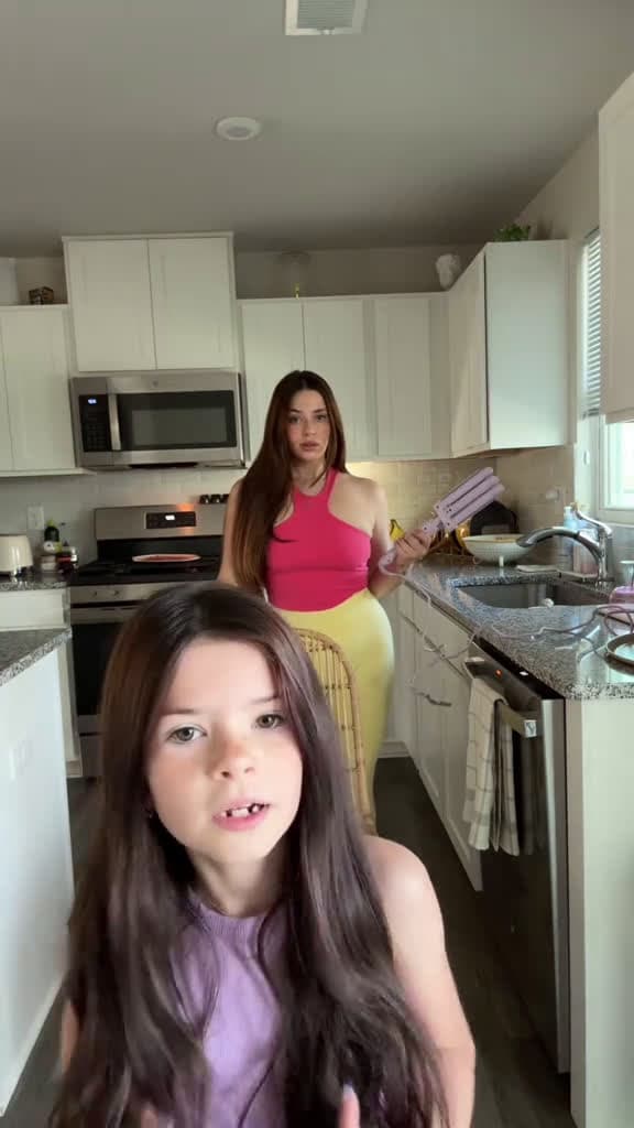 cover for MERMAID HAIR FOR ICE CREAM DAY AT SCHOOL beforeandafter hairtok hairstyle momanddaughter f 35966 #us