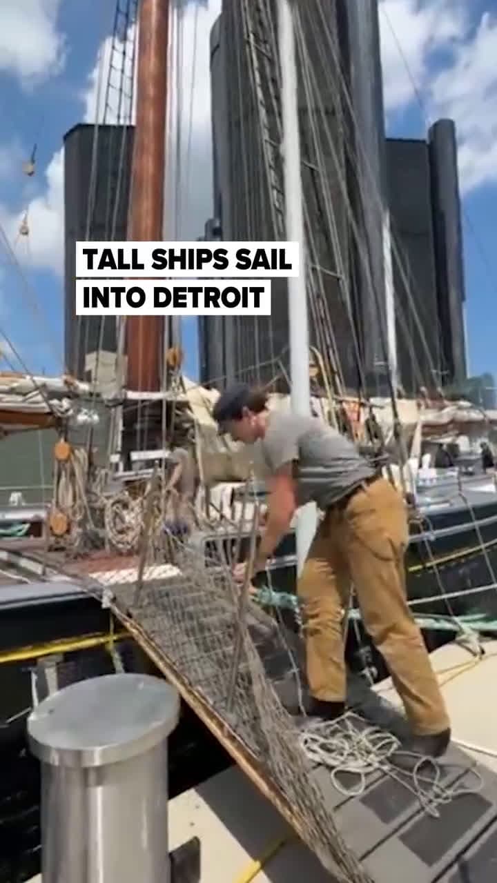 cover for Four tall ships are docked in Detroit this weekend. You can view the ships from the Riverfront for free, but you’ll need tickets to board them. (Edward Pevos/MLive.com)Read more at our link in bio