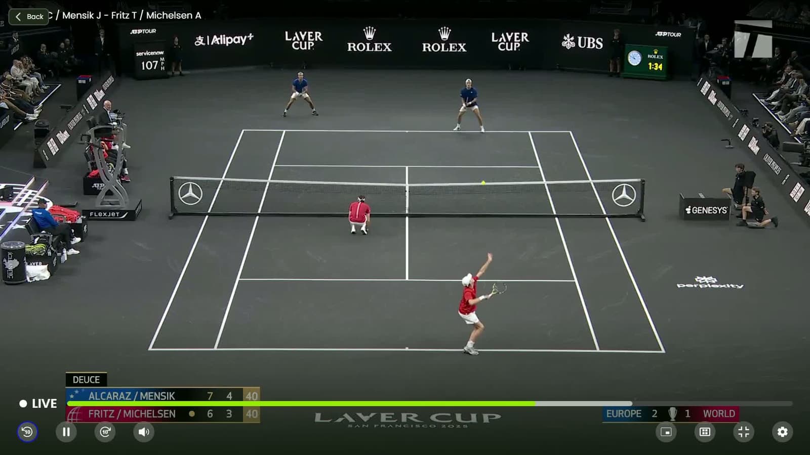 cover for Unbelievable tweener by Fritz goes unreturned, then Michelsen nails the DTL pass! ๐ฅ #UltimateFrisbee #EpicPlay #SportsHighlights